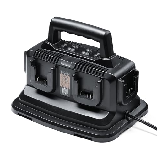 WOODSTARTER 6-Port Rapid Battery Charger Station, Replacement for DeWalt 20V
