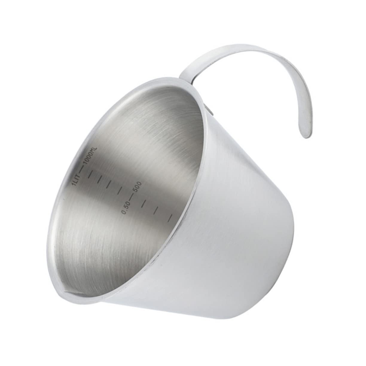 LIFKOME Messbecher und Präzise Messskala Rostfrei mit Deckel 500ml aus Edelstahl für Küchen und Flüssigkeiten jeder Art