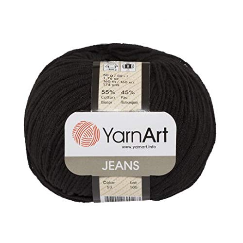 55% Cotton 45% Acrylic YarnArt JeansSport Yarn 1 Skein/Ball 50 gr 174 yds (53)