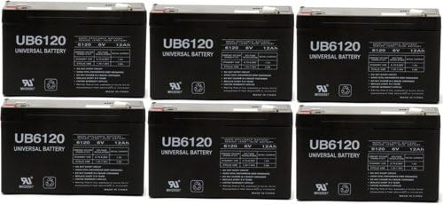 UPG - 6V 12Ah F1 UPS Battery for Parmak MAG12SP - 6 Pack - UB6120MP683
