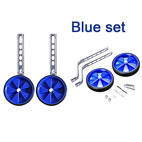 Ruedas de entrenamiento para bicicleta para niños de 12 a 20 pulgadas, kit universal de ruedas auxiliares de equilibrio, ruedas estabilizadoras fijas color negro miniatura 3