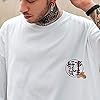 XYXIONGMAO Japanese Kanji Graphic Printed White Casual Tees Shirts Unisex Streetwear Hip Hop T-Shirt for Men, White, XXL #4