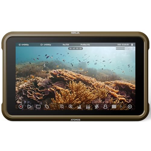 Image of Atomos Ninja 5.2 inch 4K HDMI Recording Monitor + 240GB SE4 2.5 inch SSD Bundle - Portable On-Camera Recorder for DSLR, Cinema & Mirrorless Cameras