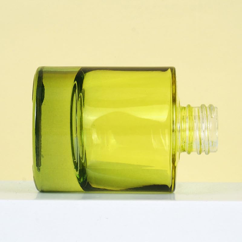 QUUPY 2Pcs 30ML/1OZ Glass Dropper Bottles Empty Thick Glass Bottle with Eye Droppers Refillable Glass Dropper Essential Oil Bottle Cosmetic Containers (Green) - Image 3