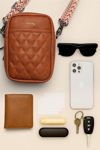 Image of Alldaily Small Crossbody Bag for Women Vegan Leather Phone Purse with Card Slots