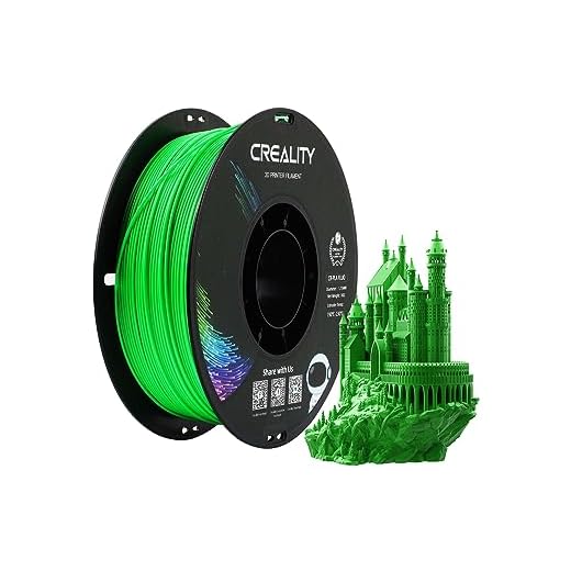 Creality PLA Filament 1.75mm, 3D Printer Filament, 1.0kg (2.2lbs) Spool, No Warp Enhanced Toughness, Dimensional Accuracy ±0.03mm Printing Filament, for FDM 3D Printers (Fluorescent Green)