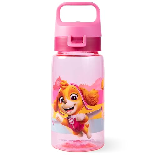 p:os PAW Patrol Trinkflasche Kinder 500 ml - Auslaufsicher - Kleine Flasche perfekt für Kindergarten, den Spielplatz oder Zuhause - Für Mädchen, Pink