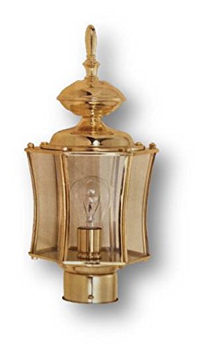 CATALINA #455203 SOLID BRASS EXTERIOR POST LANTERN