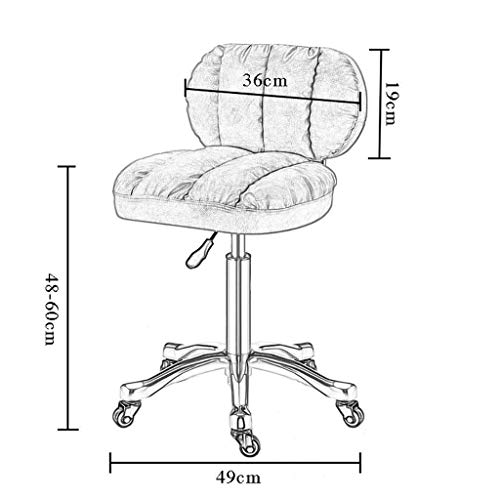 Chaise de bureau rotation réglable hauteur 48-60cm table ordinateur - 3
