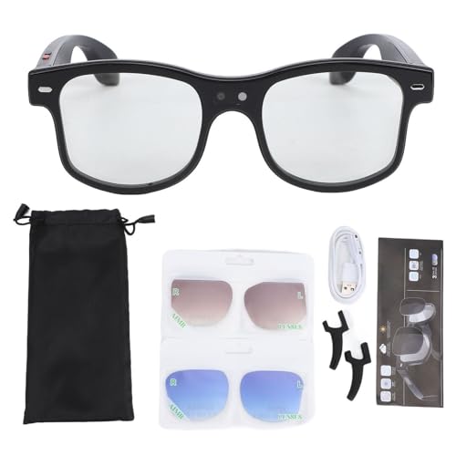 Lunettes intelligentes AI anti-lumière bleue avec caméra 8MP et ChatGPT