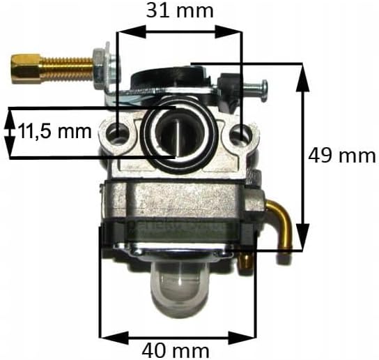 General view of the perfektGarten Carburetor, showing its overall design and components.