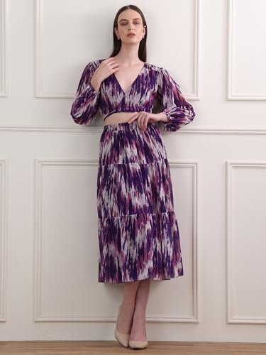 Image of PURVAJA Women's Midi Co-Ords (Razy-001-002)
