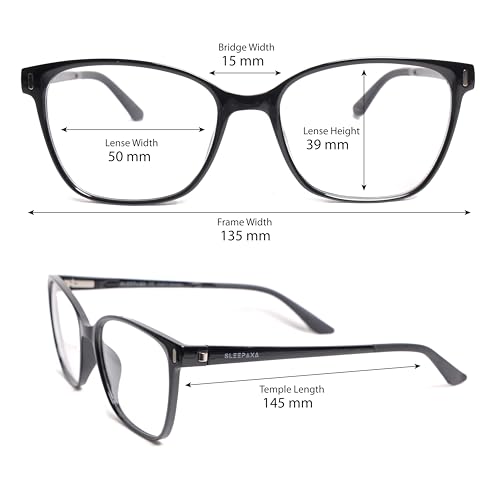 Image of Clarte Jet Black FL-41 Glasses - Advanced Migraine Relief & Light Sensitivity Eyewear, Blue Light Filter, Rose Tint Glasses, Comfort Fit, Unisex, UV Protection