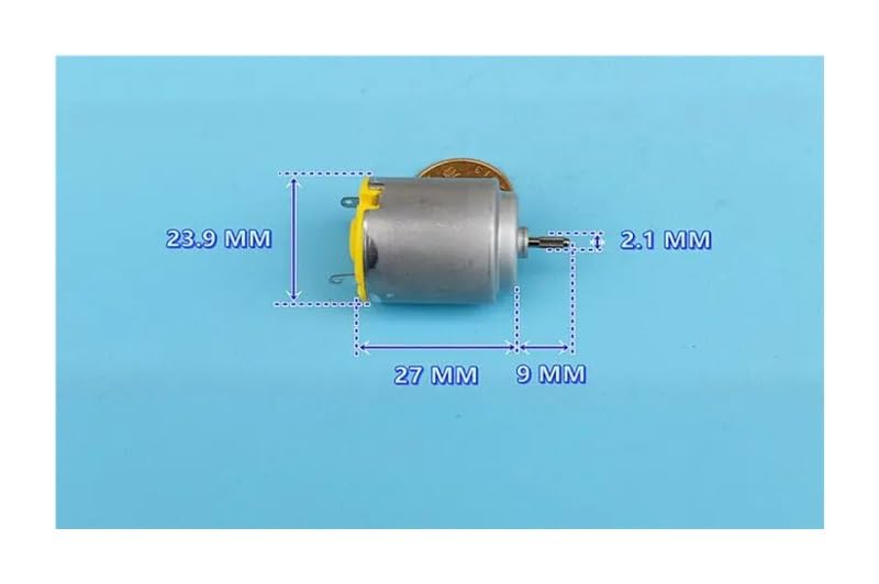 ROUPWKWO 260-22130 Carbon Brush Electronic Starter DC 6V-12V 9900RPM-20500RPM High Speed Knurling Shaft DIY Toy Car Boat Motor