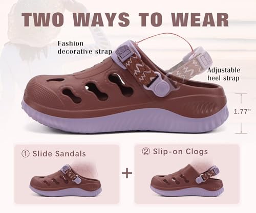 Image of KuaiLu Womens Classic Recovery Clogs Comfortable Walking Cushion Sandals for Women Relif Plantar Fasciitis Ladies Orthotic Arch Support Slip-on Mules, Adult Slip Resistant Shoes