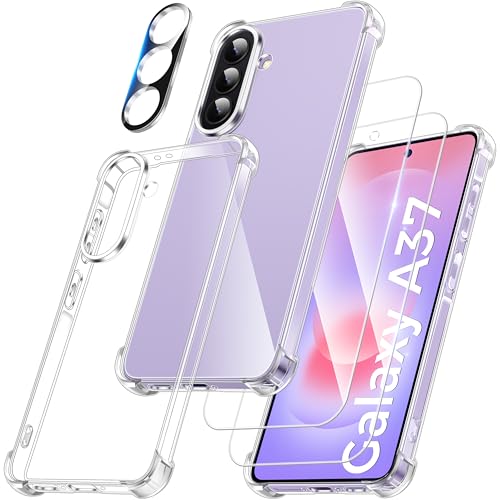 FLLAO 4 en 1 Coque pour Samsung Galaxy A37 5G avec 2 Verre Trempé et 1 Caméra Protecteur,...