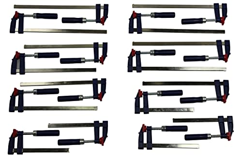 16 x Schraubzwinge Set 150x50 + 250x50 + 300x50 Zwinge Leimzwinge Einhandzwinge Cover