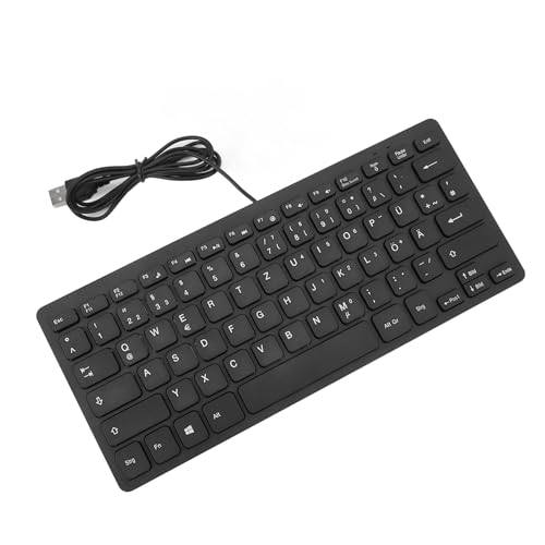 Clavier filaire USB compact noir clavier ordinateur portable bureau