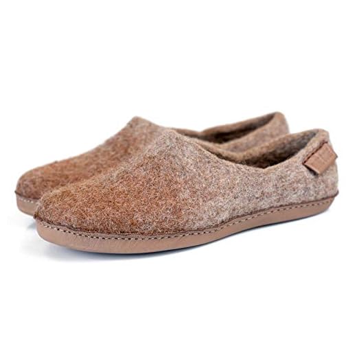 BureBure Women's Warm Wool Alpaca Clogs Slippers