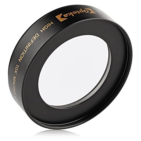 Opteka Achromatic 10x Diopter Close-Up Macro Lens for Nikon D5, D4, D850, D810, D750, D500, D7500, D7200, D5600, D5500, D5300, D3500, D3400, D3300 Digital SLR Cameras (Fits 52mm and 55mm Threads) Cover