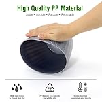 6'' Plant Pots Bulk, 6 Pack Plastic Planters with Drainage Holes and Saucers for Indoor Outdoor House Plants and Flowers, Grey Spots - Image 4