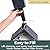 North States Village Collection Bayside Cottage Birdfeeder: Easy Fill and Clean. Squirrel Proof Hanging Cable included, or Pole Mount Large, 5 pound Seed Capacity (9.5 x 10.25 x 11, Gray)