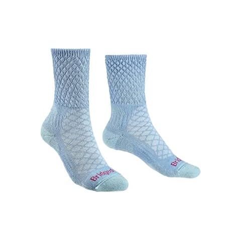 Bridgedale womens Hike Lightweight Merino Endurance Boot Original Socks, Powder Blue, M Cover