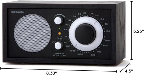 Radio de mesa Tivoli Audio Model One AM/FM negro miniatura 3