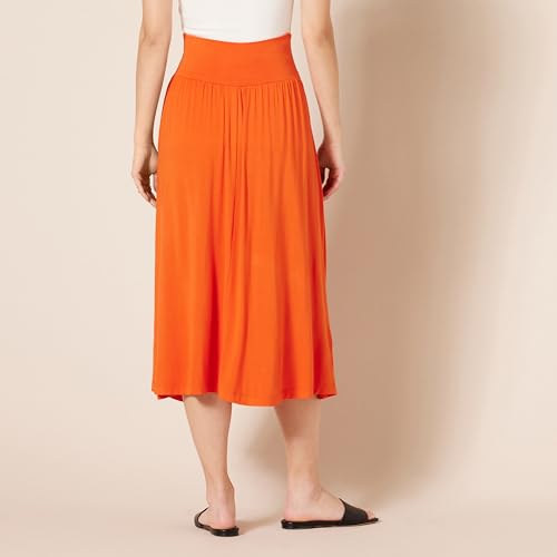 Image of Amazon Essentials Women's Jersey Pull On Midi Length Skirt