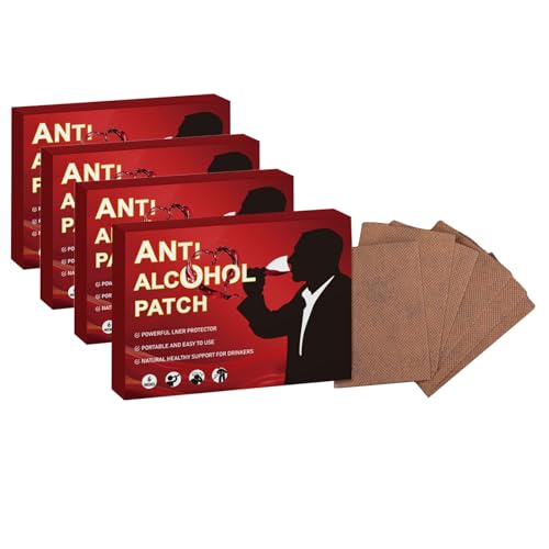 6 Pcs Parches portátiles contra el alcohol, parche para aumentar la energía, parches para recuperarse después de una fiesta, para dejar de beber alcohol, previenen las molestias (4 pcs)