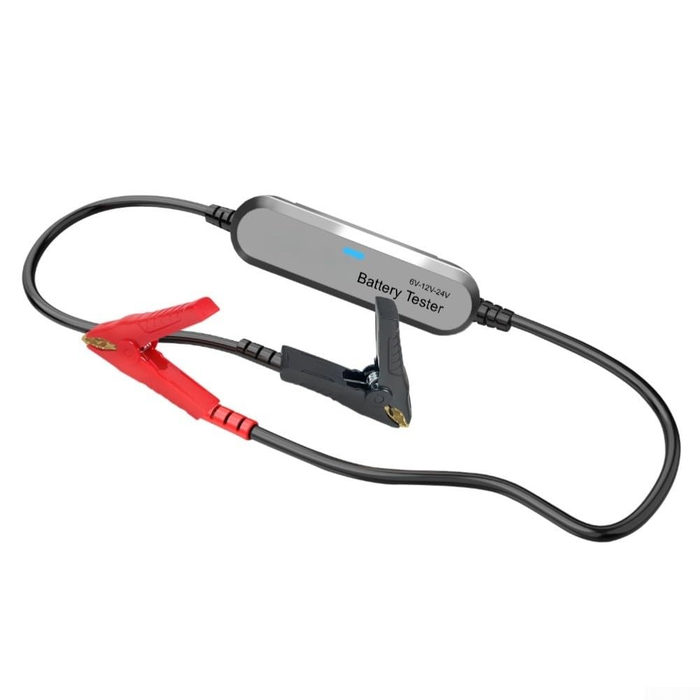 Tester wireless per batteria 6 V-24 V per gel Agm, strumento diagnostico con analisi Cca, per auto camion moto (nero)