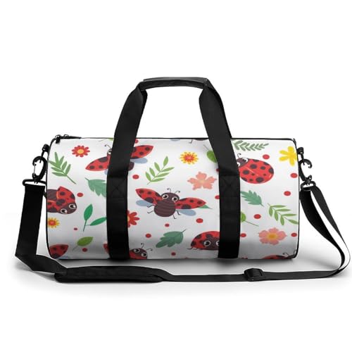 Sac de voyage Coccinelle Fleurie pour ranger ses affaires de sport