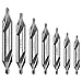 Produktbild Pilikoll 7Stücke Zentrierbohrer Metall Set, 60 Grad HSS Center Drill Countersink Bohrer Zentrierbohrer Senker Anbohrer für Metall, Drehbank Bohrer Senker Zentralen Bohrung 1.0/1.5/2.0/2.5/3.0/4.0/5.0