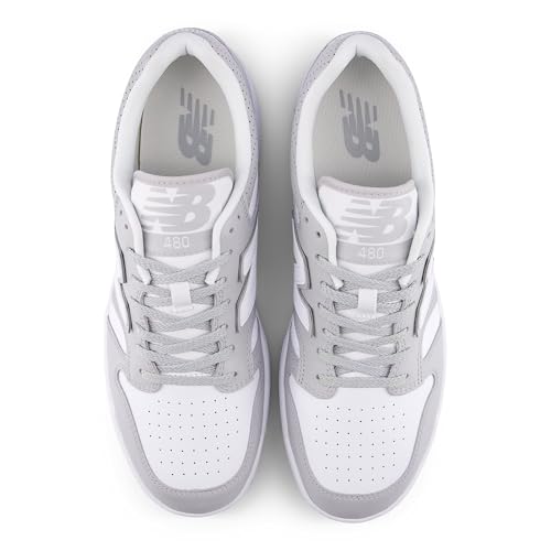New Balance New Balance Men's 480 V1 Sneaker, Grey/White, 5 M