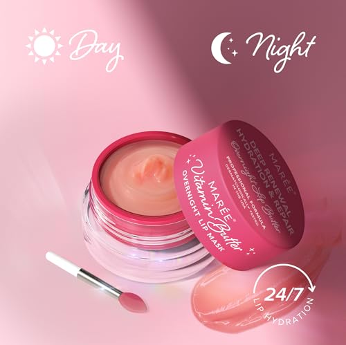 MAREE Lip Mask with Hyaluronic Acid - Overnight Butter Balm - Moisturizer for Very Dry Lips - Hidratante de Labios Care Hydration - Image 8