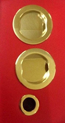 Set niches circulaires en laiton k1202 pour portes coulissantes (seulement trascinamento)