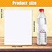 Zonon 240 Pieces Printable Water Bottle Labels for Laser, Blank Bottle Stickers Adhesive Personalized Label Wraparound Rectangle Label Sticker
