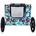 BKNROIHB Outdoor Heavy Duty Collapsible Pet Bike Trailer with 16-Inch All-Terrain Wheels & Universal Hitch(Blue+Grey)
