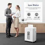 Wingwise 15 Sheets Paper Shredder for Home | Noise 48dB, P-4, 10Mins, 4.7 gal