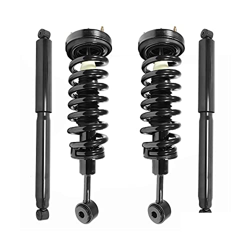 COMPLETESTRUTS - Front Complete Strut Assemblies with Coil Springs and Rear Shock Absorbers Replacement for 2004-2008 Ford F-150 4WD - Set of 4