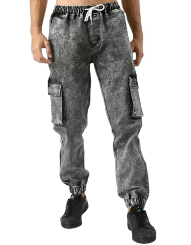 Cargo Jeans for Men Wide Leg Loose Fit Baggy Jeans Y2K Streetwear Fashion Comfrot Casual Cargo Pants