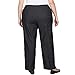 Alfred Dunner Women's Plus-Size Denim Comfort Waistband Mid Rise Regular Fit Straight Leg Pant Size 16W Black