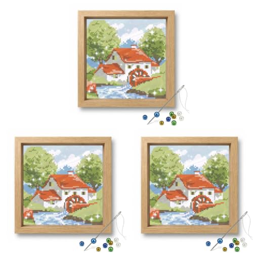Broderie perles colorées kit complet débutant tableau mural relief