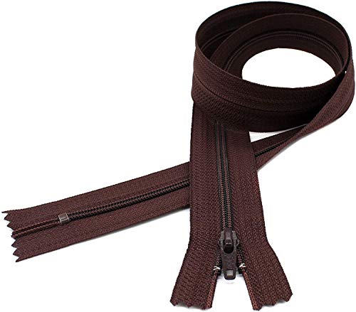 Fermeture éclair YKK 4.5 marron pour rénover vos coussins de canapé