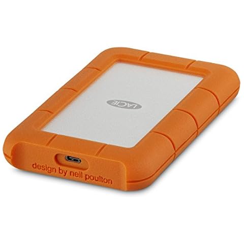 LaCie Rugged USB-C 1TB External Hard Drive Portable HDD USB 3.0 Shock Dust Rain Resistant STFR1000800 (Renewed) Cover