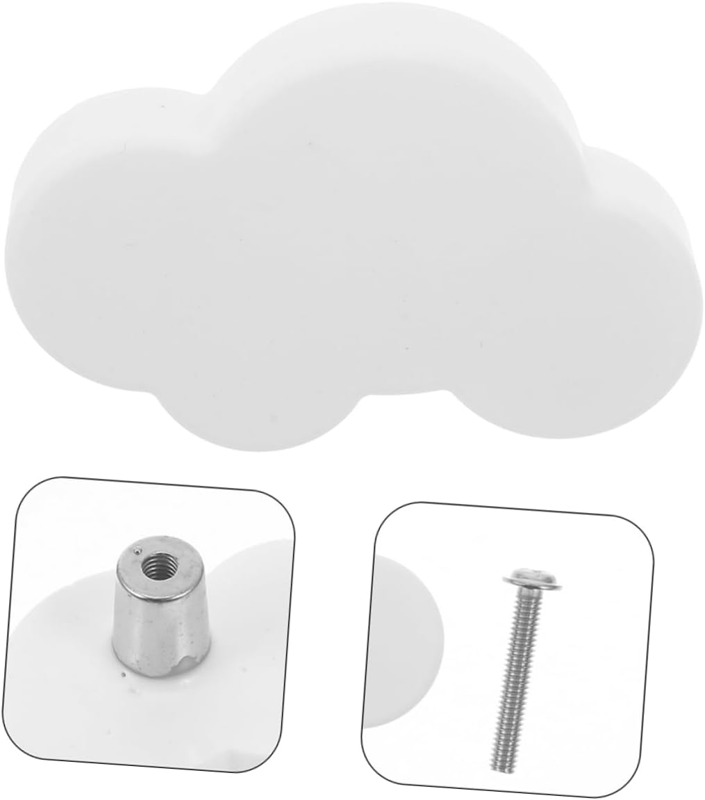 6pcs Cute Drawer Knobs Style Knob Covers Decorative Soft Rubber Cartoon Handles for Door Cabinet