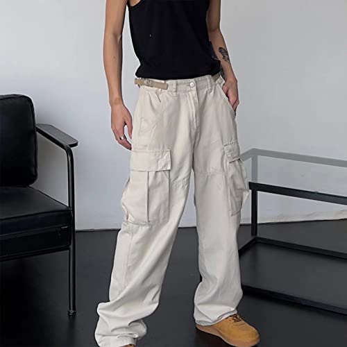 FantasyGears Y2k Baggy Cargo Pants Men Hip Hip Straight Leg Joggers Pants Streetwear Loose Sweatpants with Pockets2