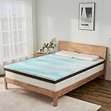 Erdoru Firm to Extra Firm Mattress Topper California King Size 3 Inch, Pain Relieving Foam Bed Topper for Extra Support, Gel Memory Foam&High-Density Foam Mattress Pad, CertiPUR-US Certified