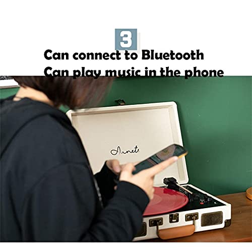 FBITE Tourne-Disque phonographe, Platine Vinyle Portable Vintage avec récepteur Bluetooth et Haut-parleurs intégrés - Les Beatles, Paul McCartney, John Lennon, RIngo Starr, George Harrison FBITE Tourne-Disque phonographe, Platine Vinyle Portable Vintage avec récepteur Bluetooth et Haut-parleurs intégrés – Image 5