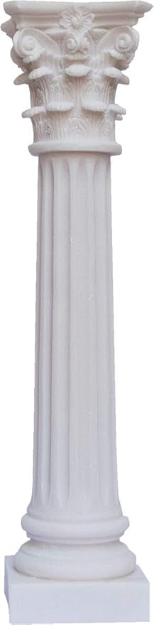 Colonna Corincia Antigua Statua Scultura Decorativa In Alabastro 21 Cm Amazon It Casa E Cucina